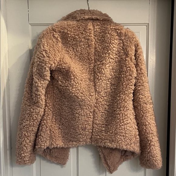 NWT Hollister Women's Cozy Dusty Pink Teddy Jacket Size XS - Picture 4 of 4